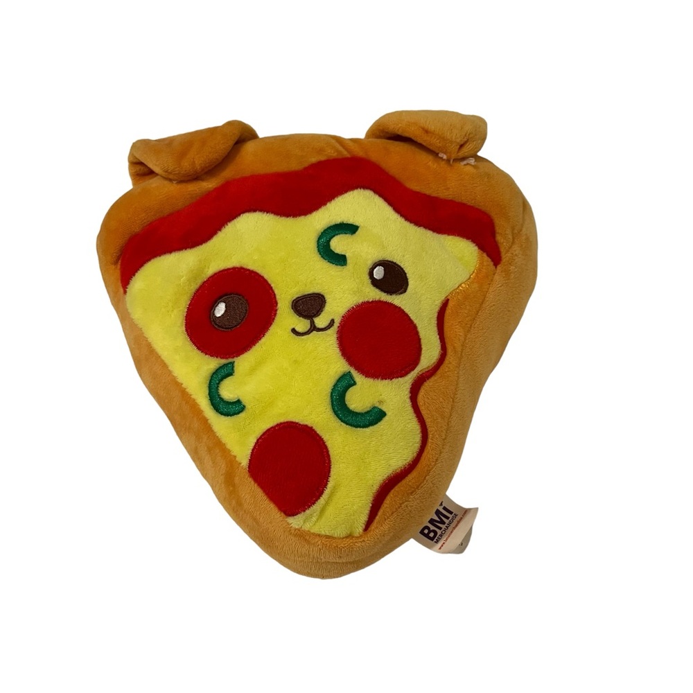 Kawaii BMI Pepperoni Pizza Peppers Plush Dog Stuffed Animal Toy 9" 2022